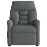 Fauteuil inclinable en tissu gris foncé