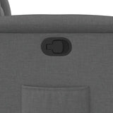 Fauteuil inclinable en tissu gris foncé