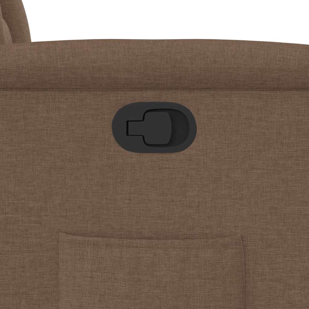 Fauteuil inclinable Marron Tissu