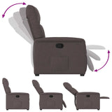 Fauteuil inclinable Marron foncé Tissu