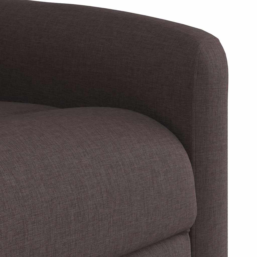 Fauteuil inclinable Marron foncé Tissu