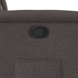 Fauteuil inclinable Marron foncé Tissu