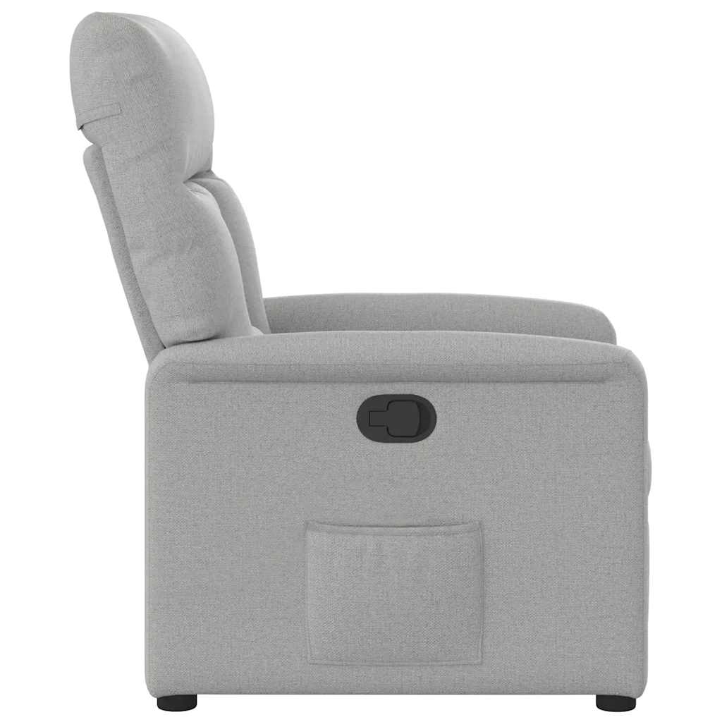 Fauteuil inclinable gris nuage tissu