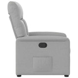 Fauteuil inclinable gris nuage tissu