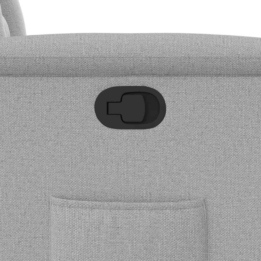 Fauteuil inclinable gris nuage tissu