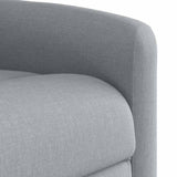 Fauteuil de massage inclinable Gris clair Tissu