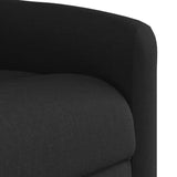Fauteuil de massage inclinable Noir Tissu