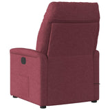 Fauteuil de massage inclinable Rouge bordeaux Tissu