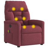 Fauteuil de massage inclinable Rouge bordeaux Tissu