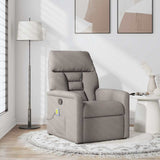 Fauteuil de massage inclinable Taupe Tissu