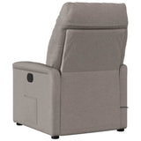 Fauteuil de massage inclinable Taupe Tissu