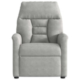 Fauteuil inclinable gris clair tissu microfibre