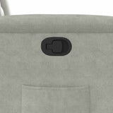 Fauteuil inclinable gris clair tissu microfibre
