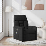 Fauteuil inclinable de massage noir tissu microfibre