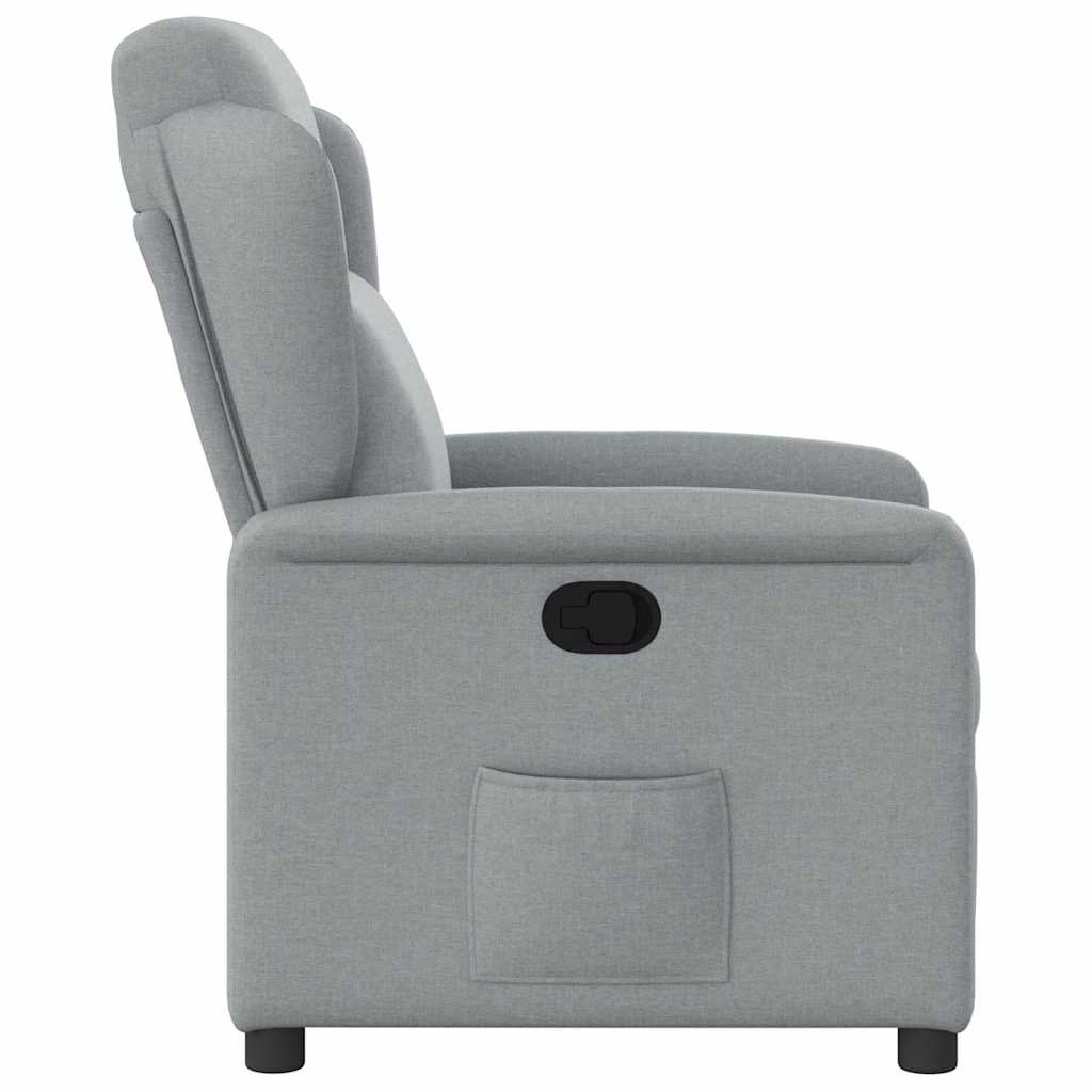 Fauteuil inclinable Gris clair Tissu