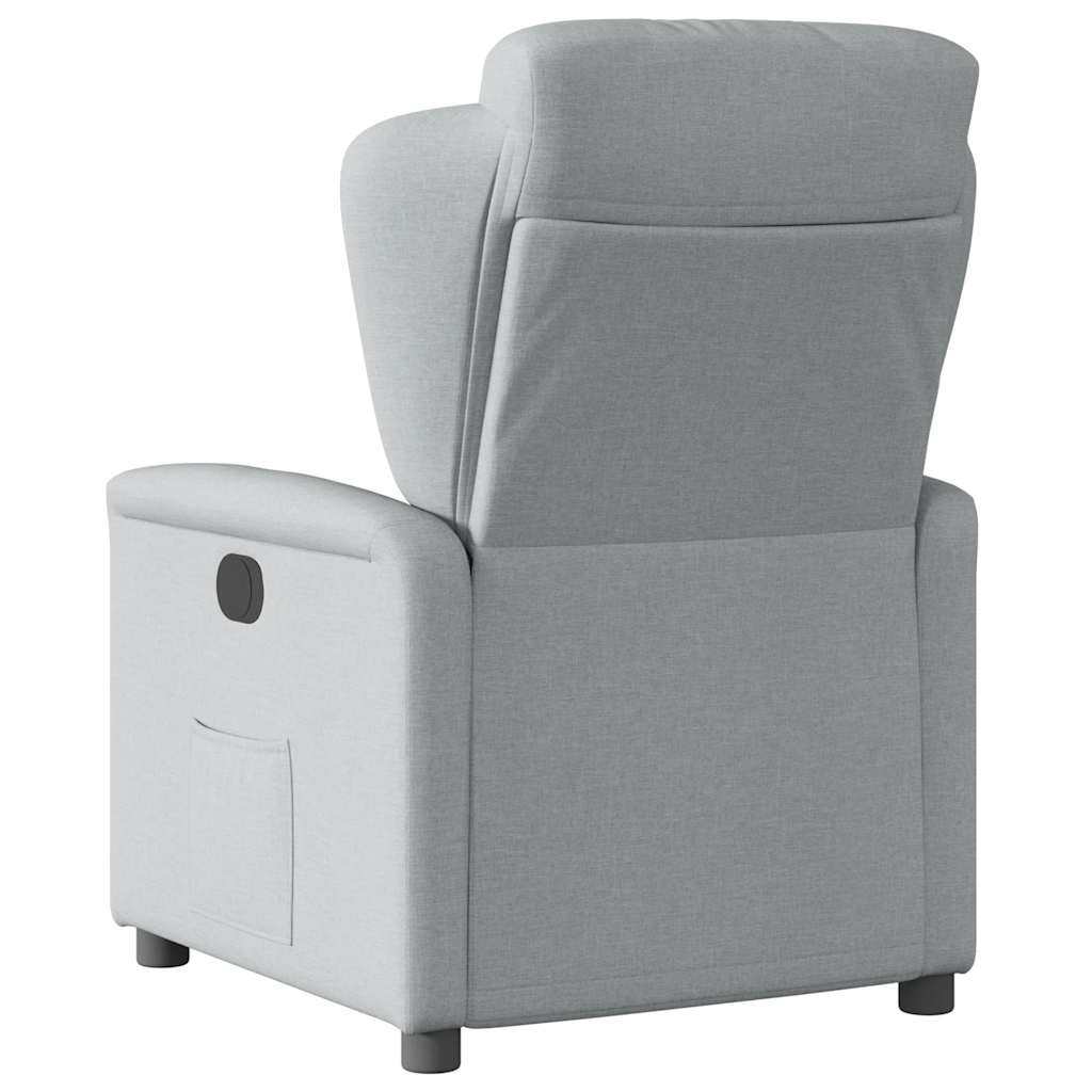 Fauteuil inclinable Gris clair Tissu