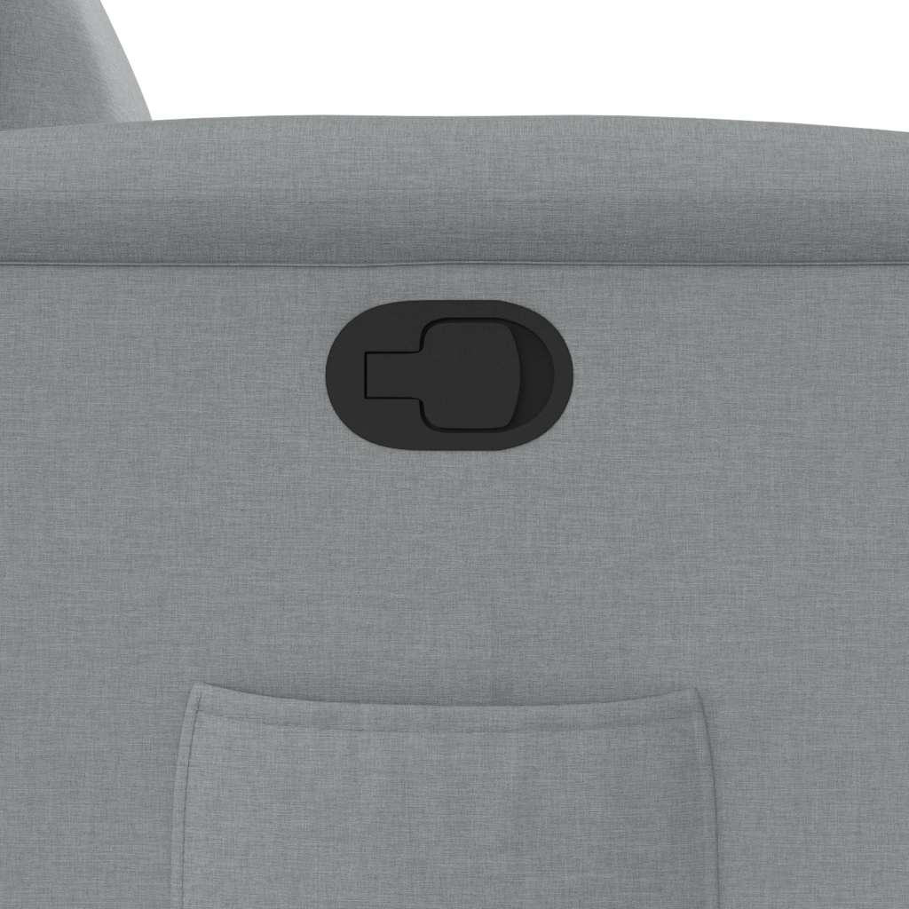 Fauteuil inclinable Gris clair Tissu