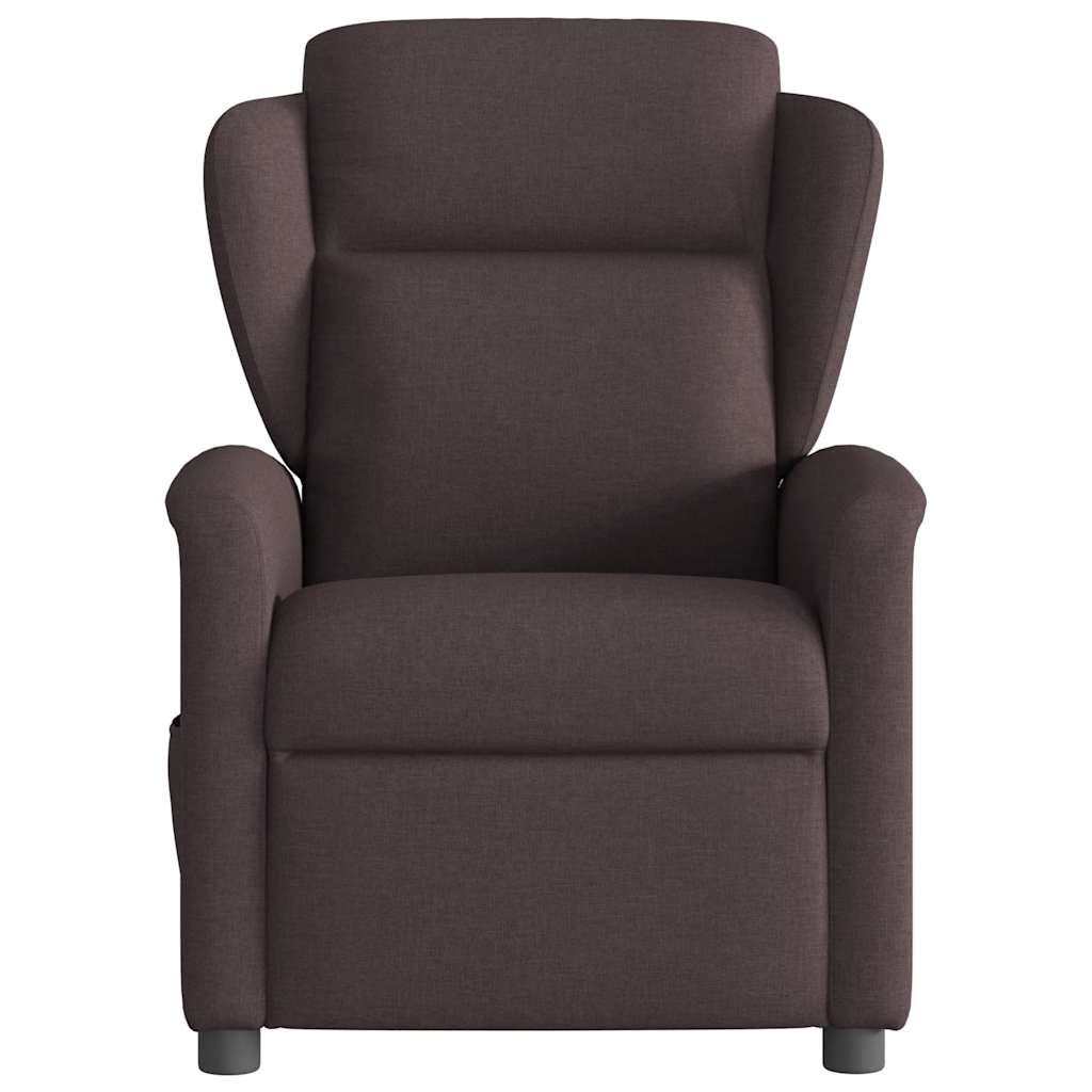 Fauteuil inclinable Marron foncé Tissu