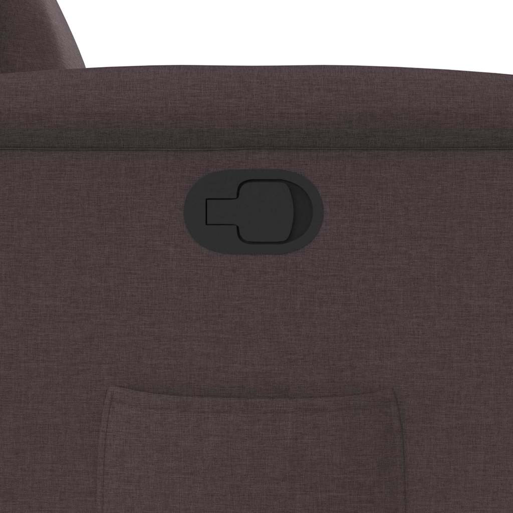 Fauteuil inclinable Marron foncé Tissu