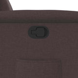 Fauteuil inclinable Marron foncé Tissu