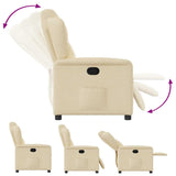 Fauteuil inclinable Crème Tissu