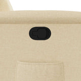 Fauteuil inclinable Crème Tissu