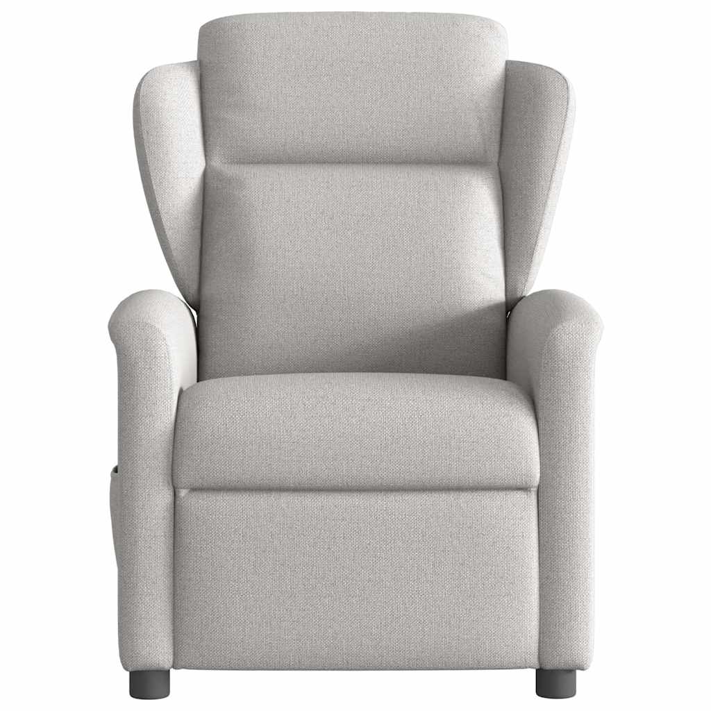 Fauteuil inclinable gris nuage tissu