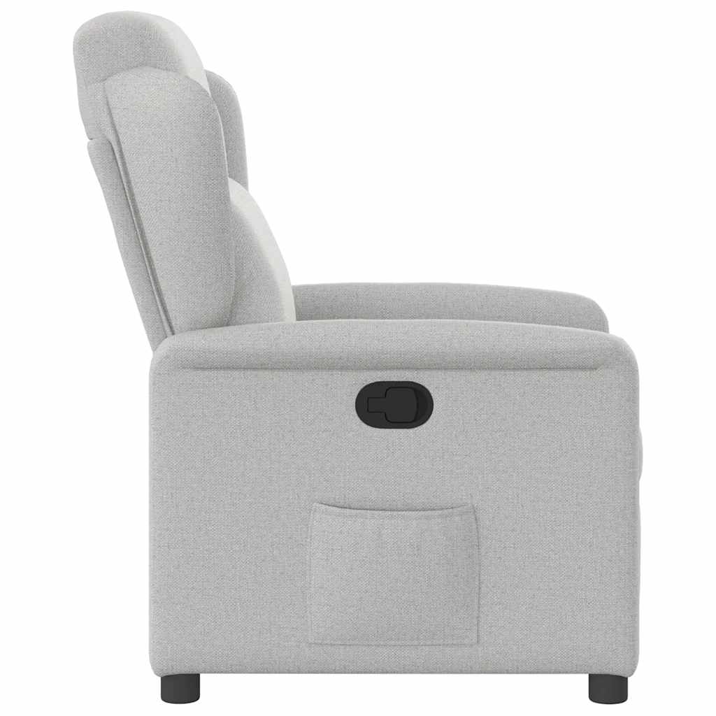 Fauteuil inclinable gris nuage tissu