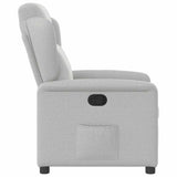 Fauteuil inclinable gris nuage tissu