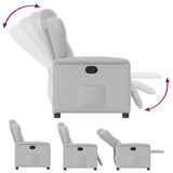 Fauteuil inclinable gris nuage tissu