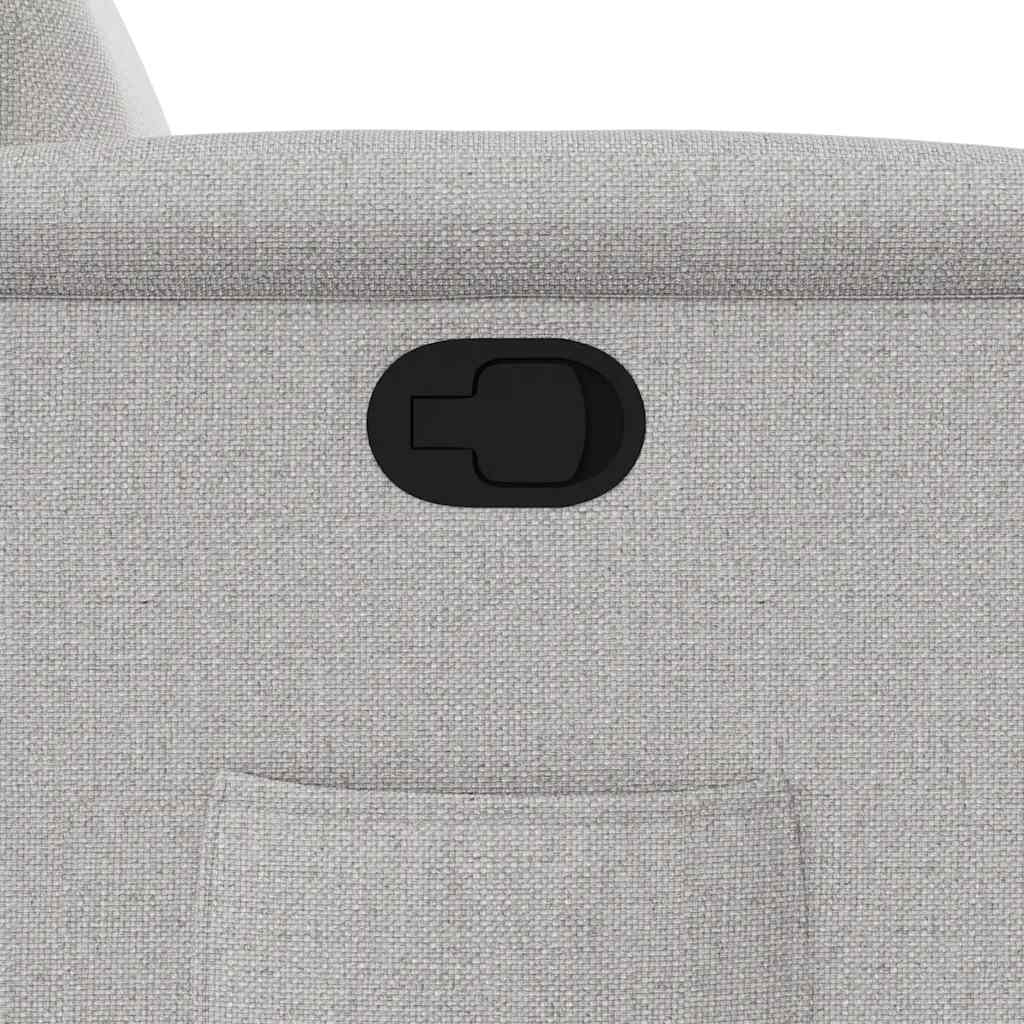 Fauteuil inclinable gris nuage tissu