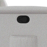 Fauteuil inclinable gris nuage tissu