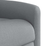 Fauteuil de massage inclinable Gris clair Tissu