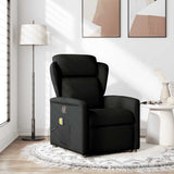Fauteuil de massage inclinable Noir Tissu