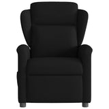 Fauteuil de massage inclinable Noir Tissu