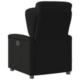 Fauteuil de massage inclinable Noir Tissu