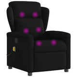 Fauteuil de massage inclinable Noir Tissu