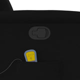 Fauteuil de massage inclinable Noir Tissu