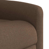 Fauteuil de massage inclinable Marron Tissu