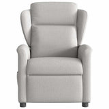 Fauteuil de massage inclinable gris nuage tissu