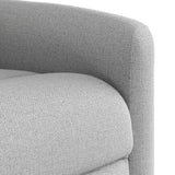 Fauteuil de massage inclinable gris nuage tissu
