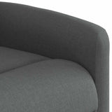 Fauteuil de massage inclinable Gris foncé Tissu