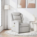 Fauteuil de massage inclinable gris nuage tissu