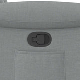 Fauteuil inclinable Gris clair Tissu