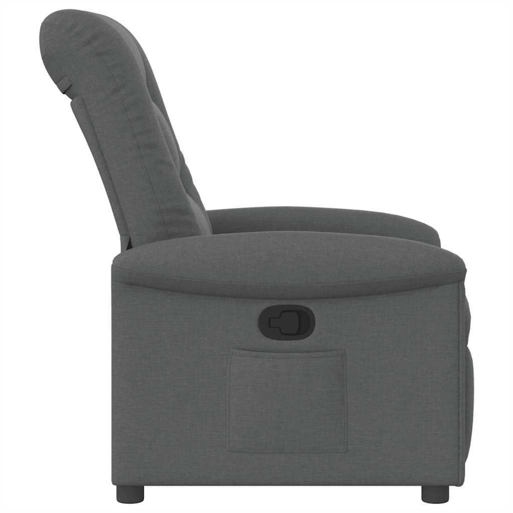 Fauteuil inclinable Gris foncé Tissu