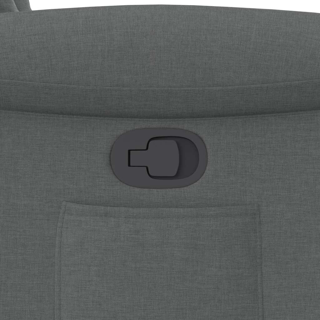 Fauteuil inclinable Gris foncé Tissu