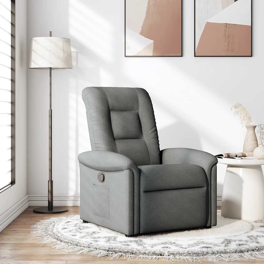 Fauteuil inclinable Gris foncé Tissu