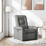 Fauteuil inclinable Gris foncé Tissu