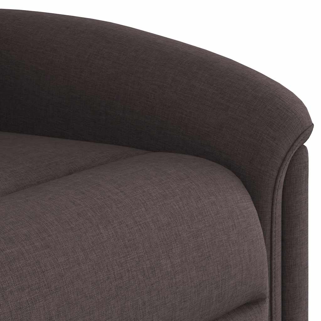 Fauteuil inclinable Marron foncé Tissu