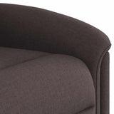 Fauteuil inclinable Marron foncé Tissu